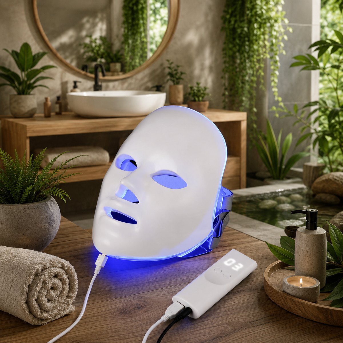 Beauty Instrument Beauty Skin Mask Instrument Seven-color Photon Rejuvenation